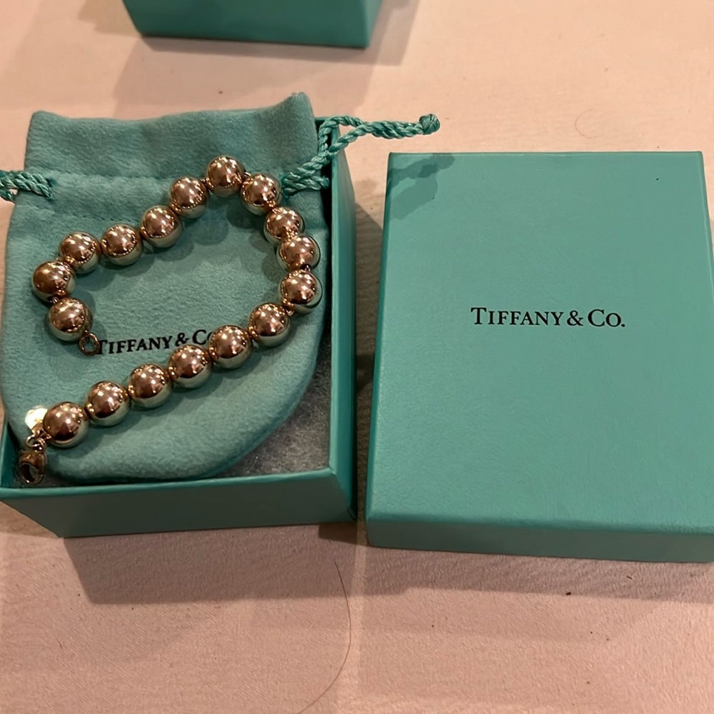 Tiffany silver ball bracelet